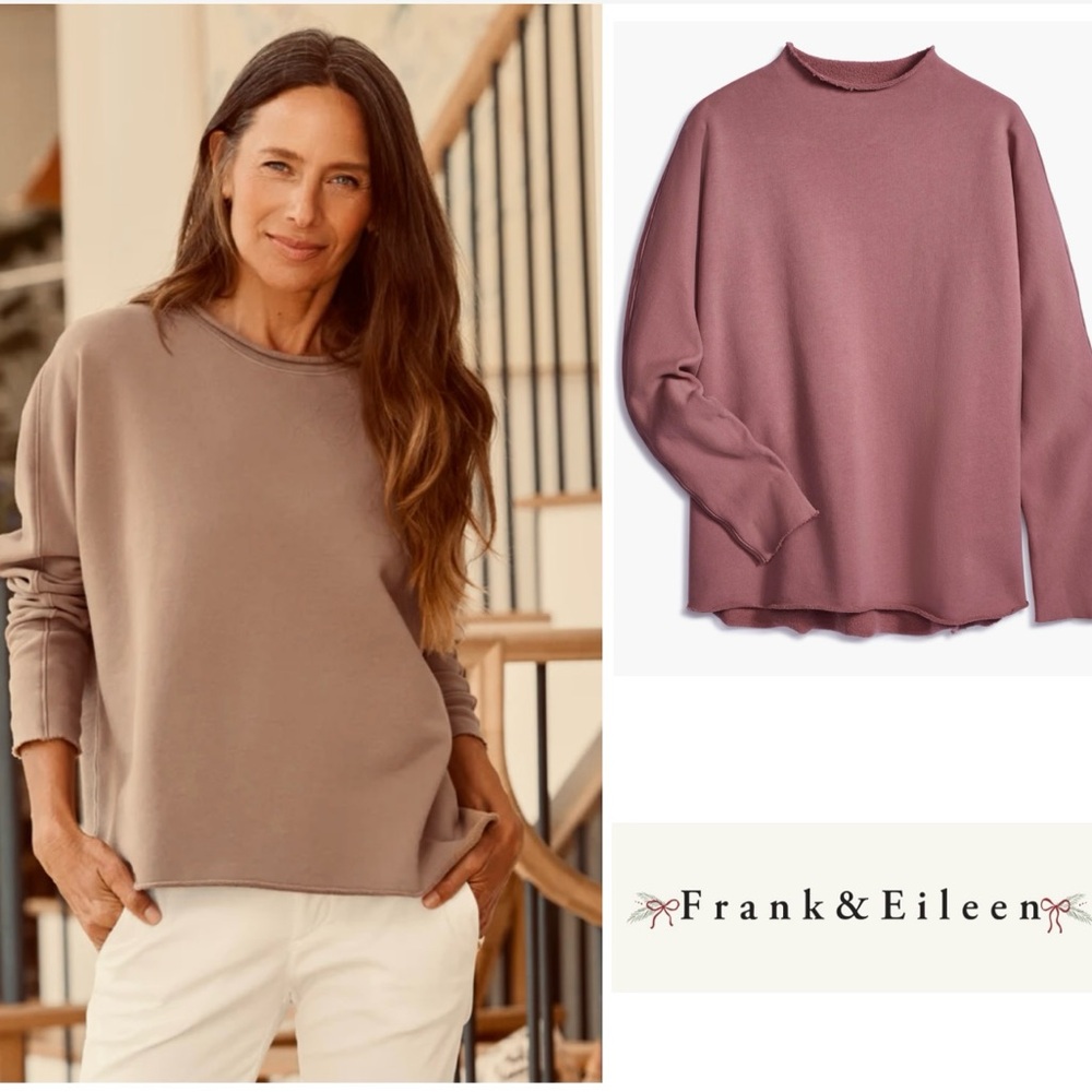 New Frank & Eileen Effie Funnel Neck Capulet